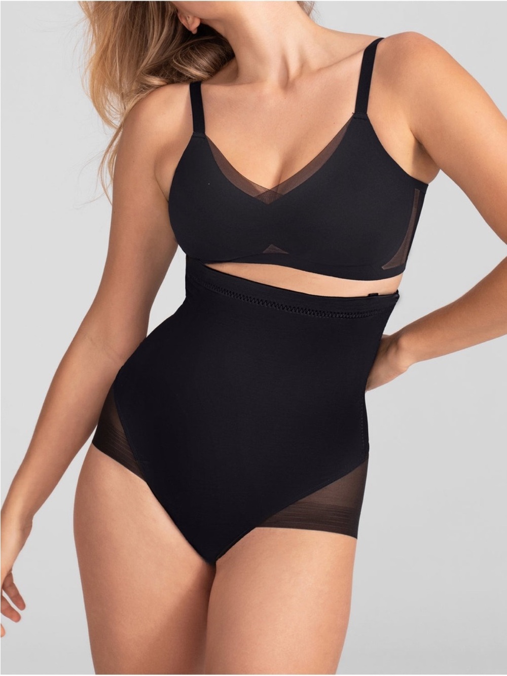 Honeylove SuperPower Brief Shapewear Black L